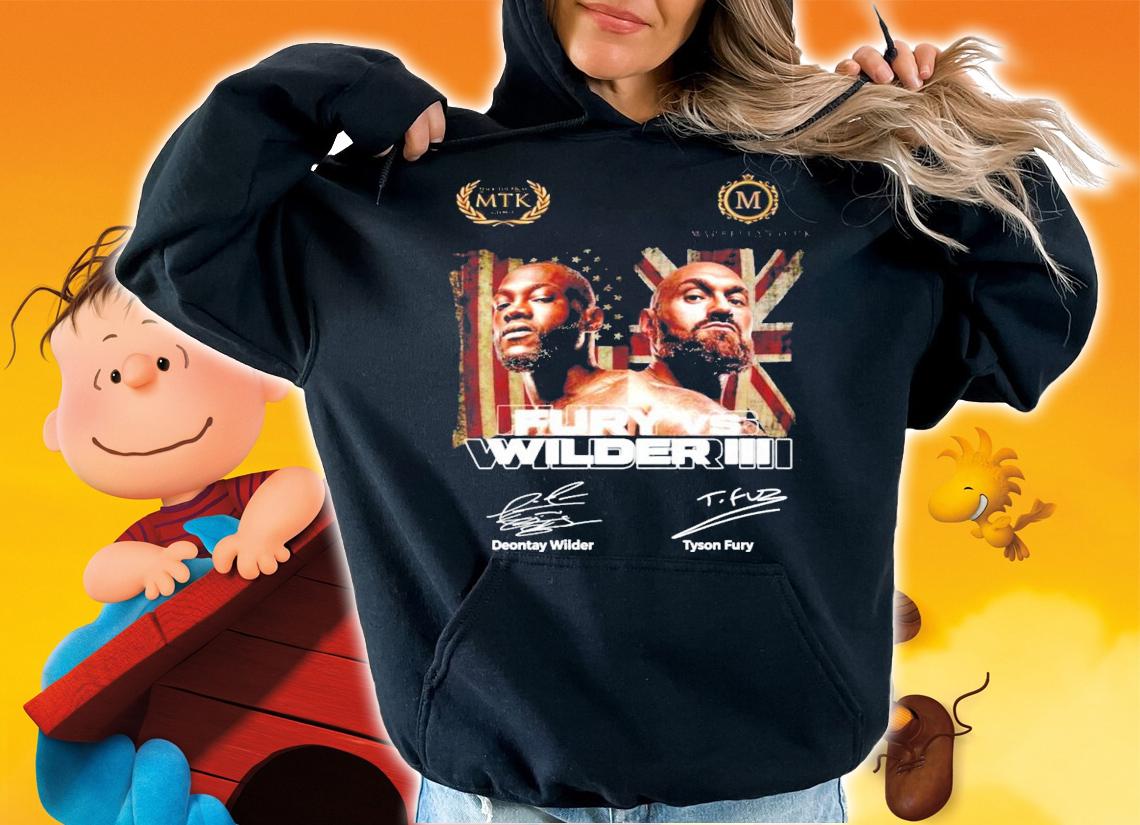 Fury vs Wilder III Deontay Wilder Tyson Fury signature shirt