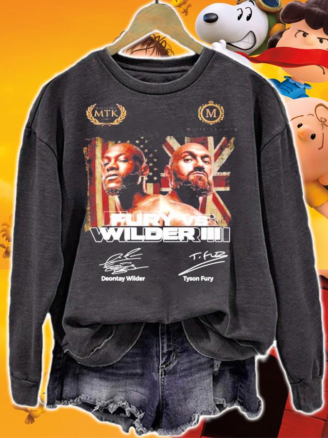 Fury vs Wilder III Deontay Wilder Tyson Fury signature shirt