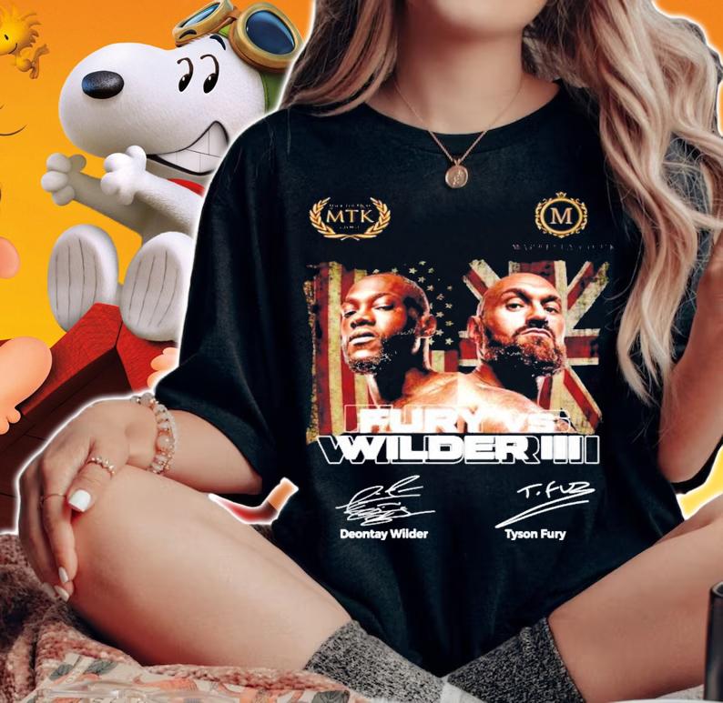 Fury vs Wilder III Deontay Wilder Tyson Fury signature shirt