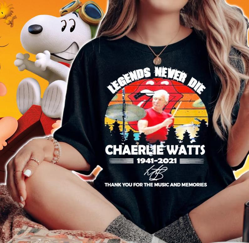 Legends never die Charlie Watts 1941-2021 signature vintage shirt woman shirt