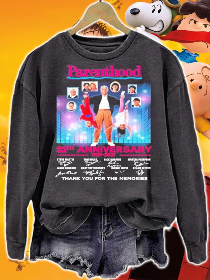 Parenthood 32th anniversary 1989-2021 signatures shirt sweatshirt