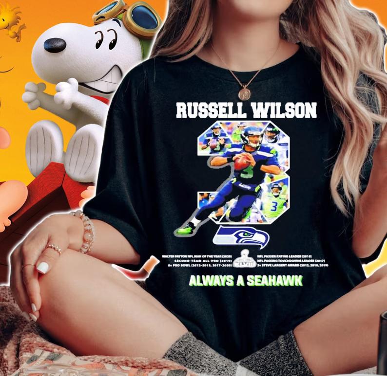Russell Wilson always a seahawk shirt
