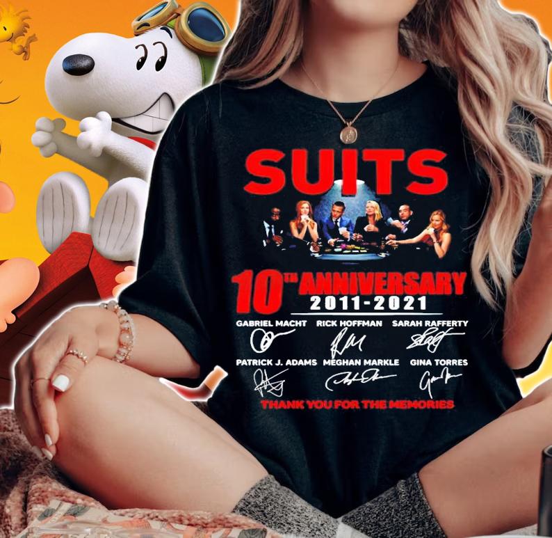 Suits 10th anniversary 2011-2021 signature shirt