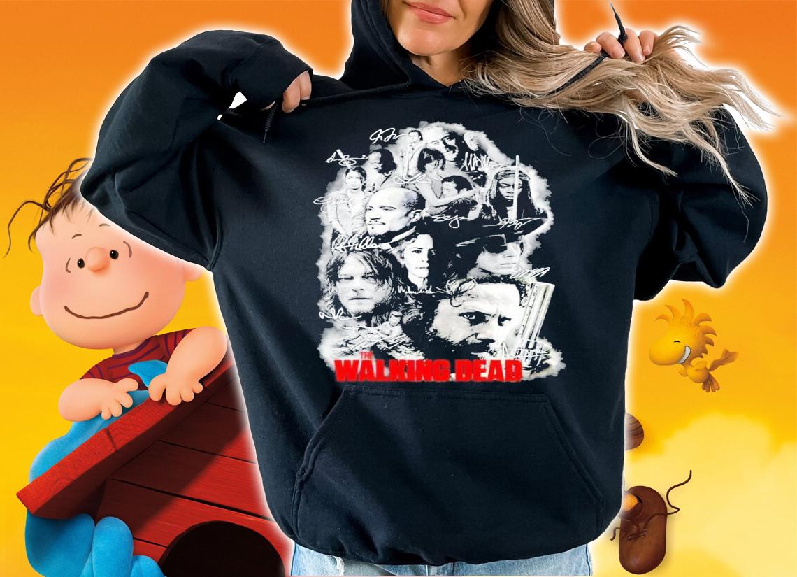 The Walking Dead signature shirt hoodie