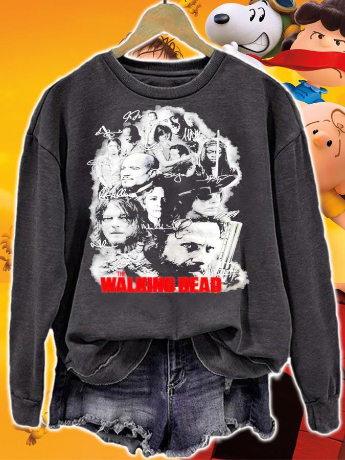 The Walking Dead signature shirt sweatshirt