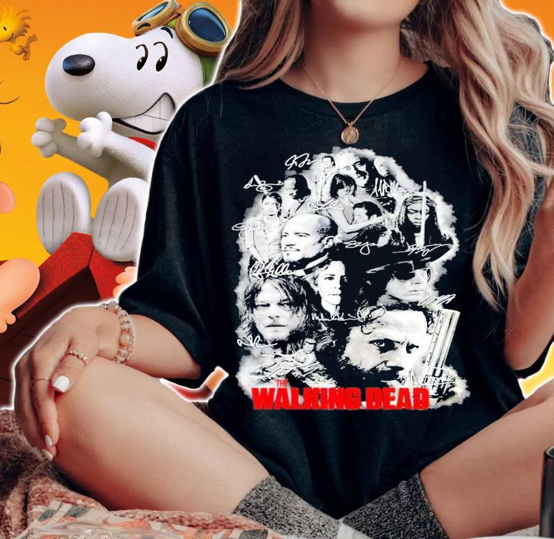 The Walking Dead signature shirt woman shirt