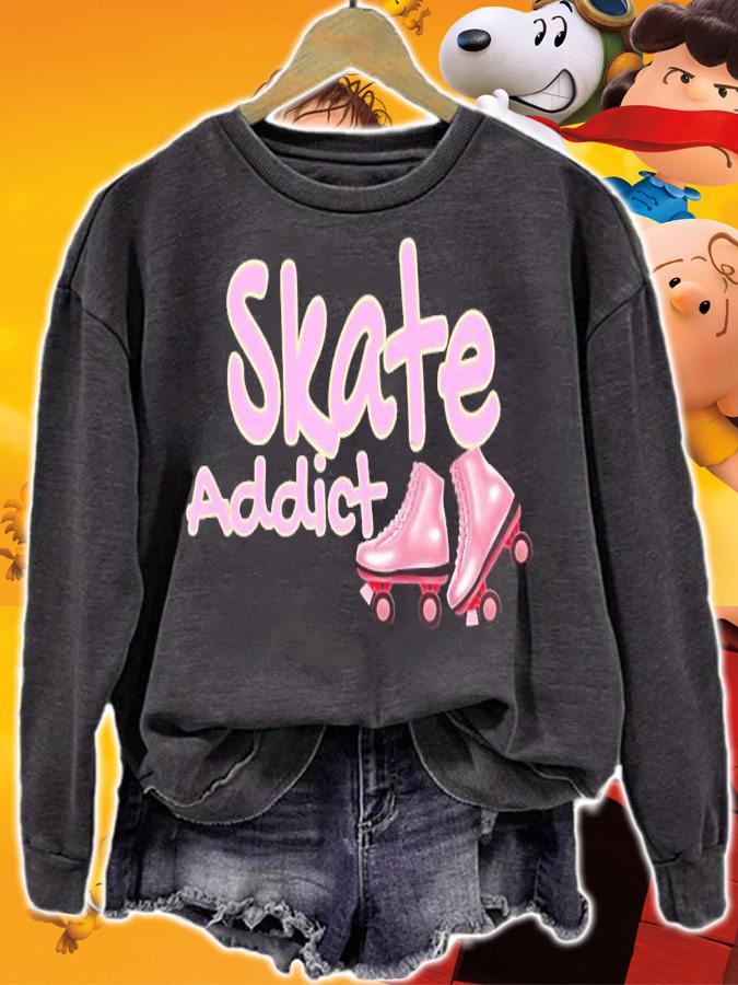Skate Addict Roller Skating Is Fun T-Shirt