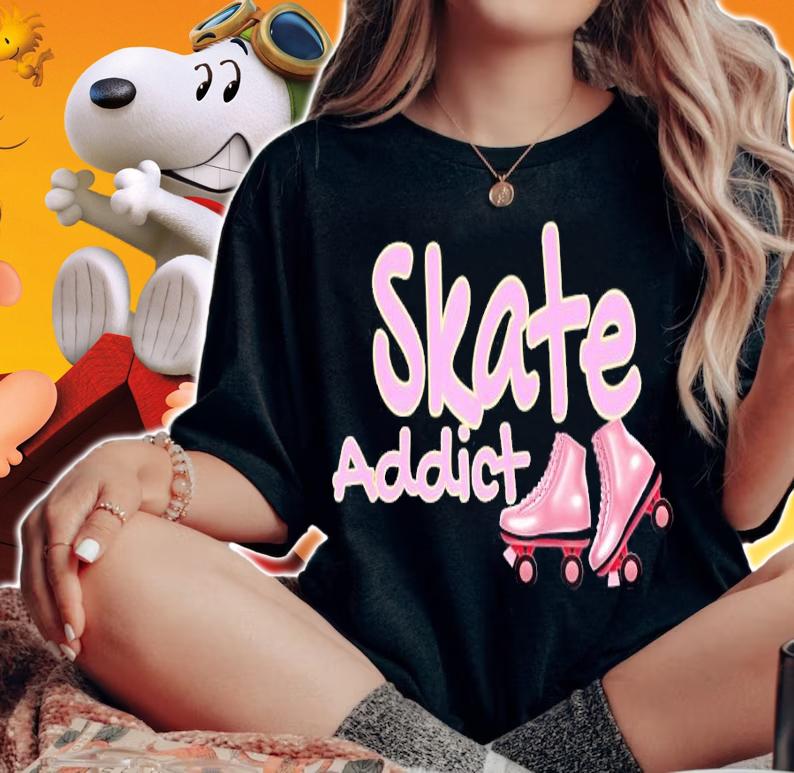 Skate Addict Roller Skating Is Fun T-Shirt