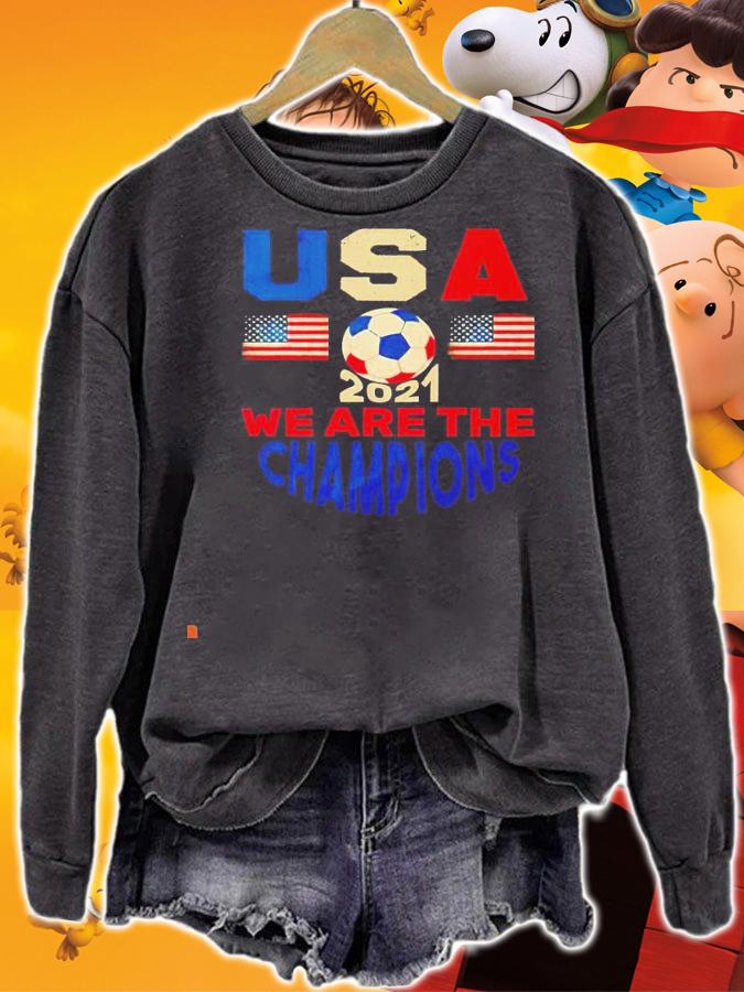 USA soccer we are the Champions Concacaf Gold Cup 2021 vintage shirt sweatshirt