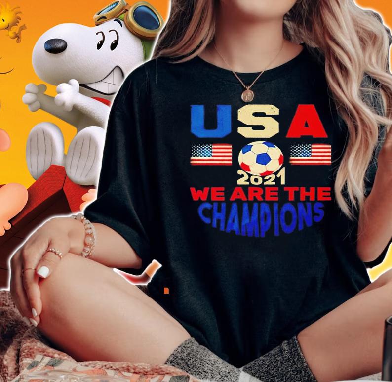 USA soccer we are the Champions Concacaf Gold Cup 2021 vintage shirt woman shirt