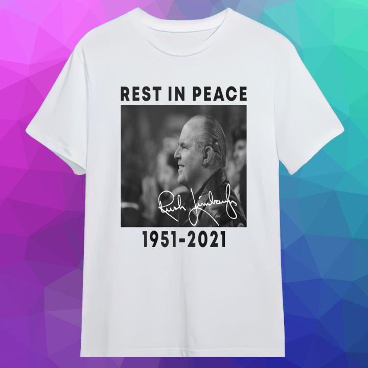 Rest In Peace Rush Hudson Limbaugh Iii Signature 1951-2021 Shirt