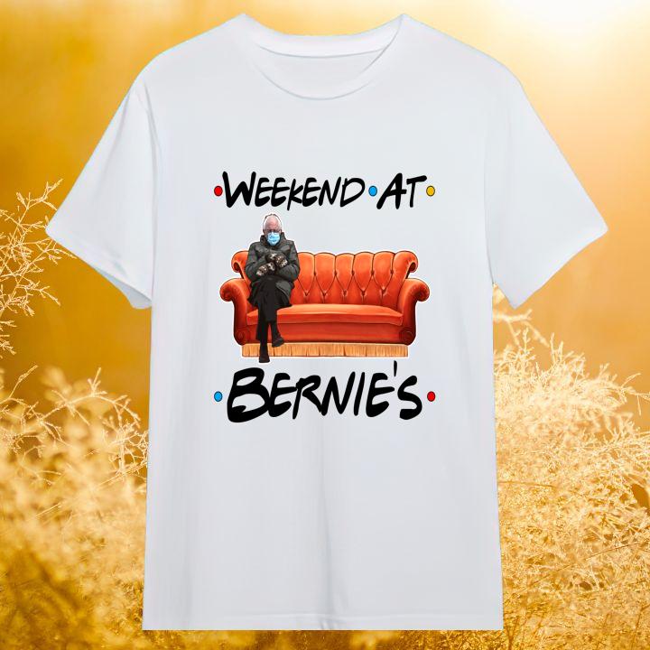 Official Friends Bernie Sanders Mittens Meme Weekend At Bernie's T-Shirt
