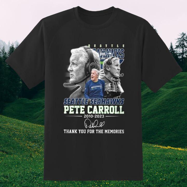 Official Seattle Seahawks Pete Carroll 2010 2023 Autographed Shirt
