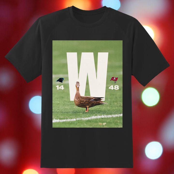 Official Duck and Carolina Panthers Vs. Tampa Bay Buccaneers T-Shirt