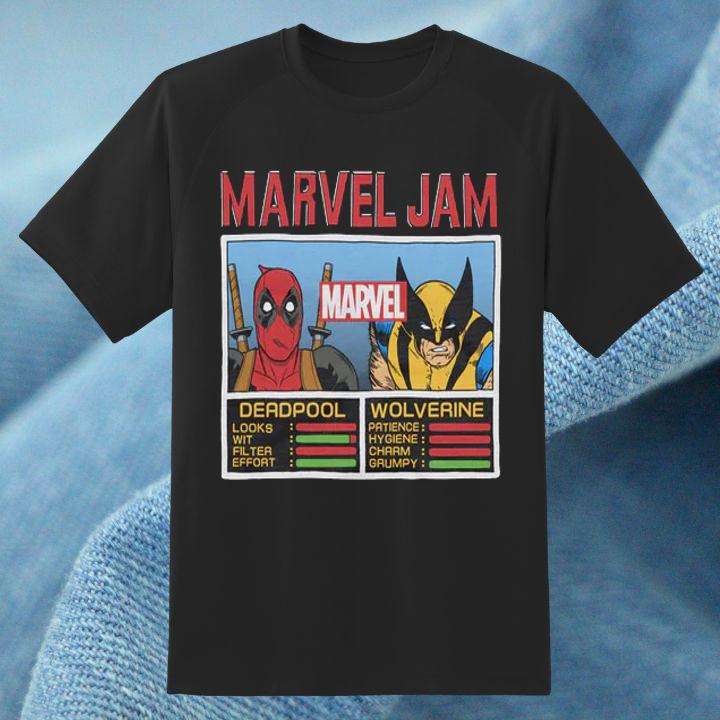 Hot Marvel Jam Deadpool And Wolverine T-Shirt