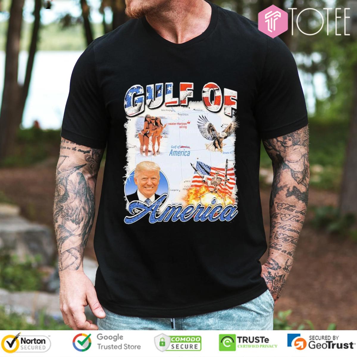 Trump Gulf Of America USA Flag T-Shirt