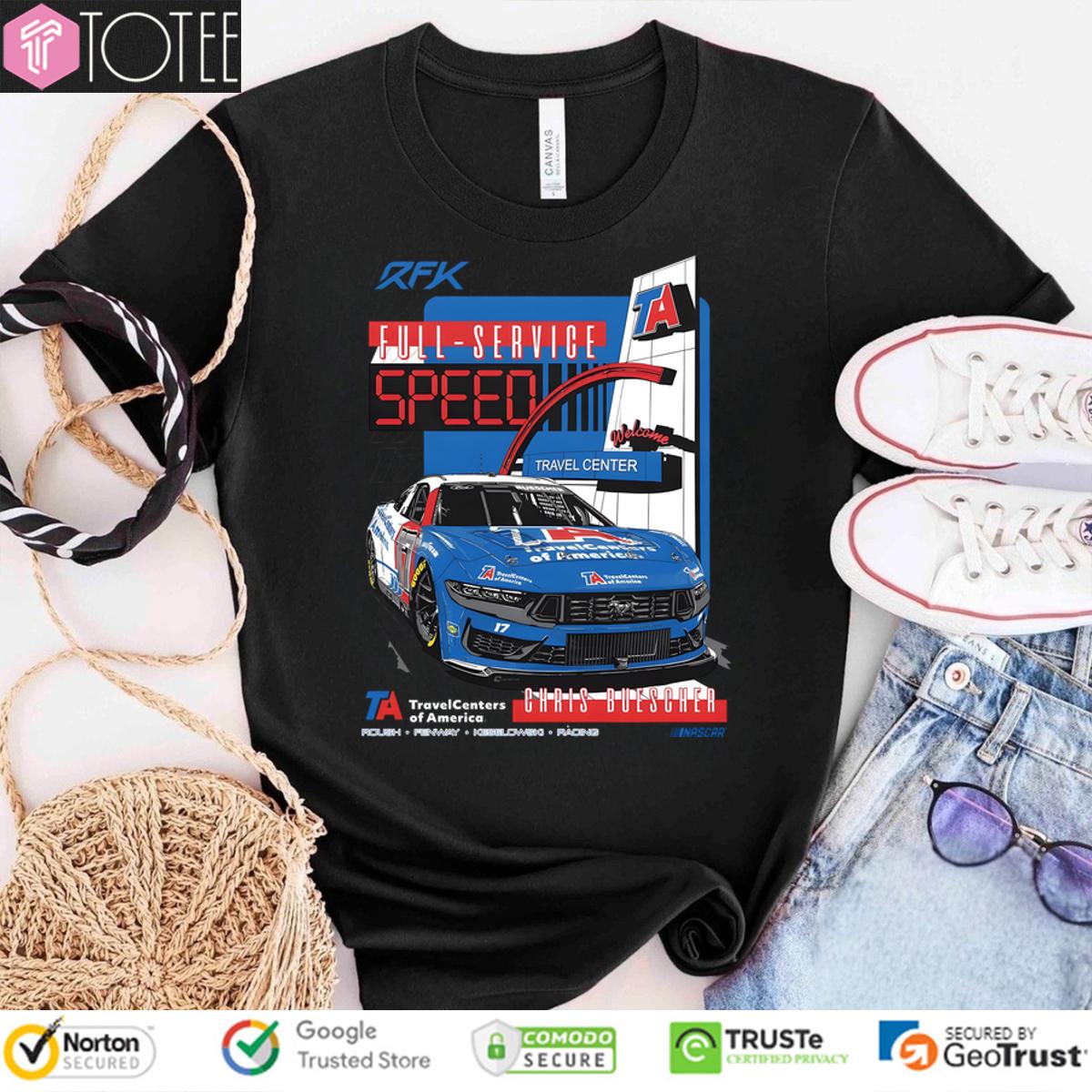 Chris Buescher Full Service Welcome Travel Center Shirt