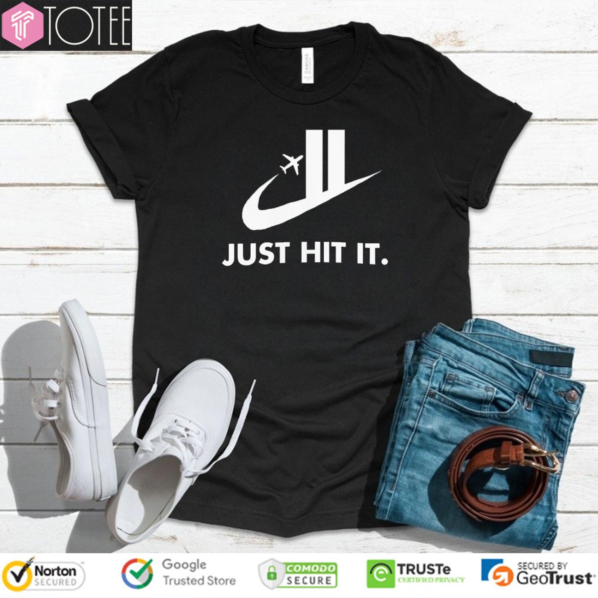 Just Hit It Nike Logo T-Shirt