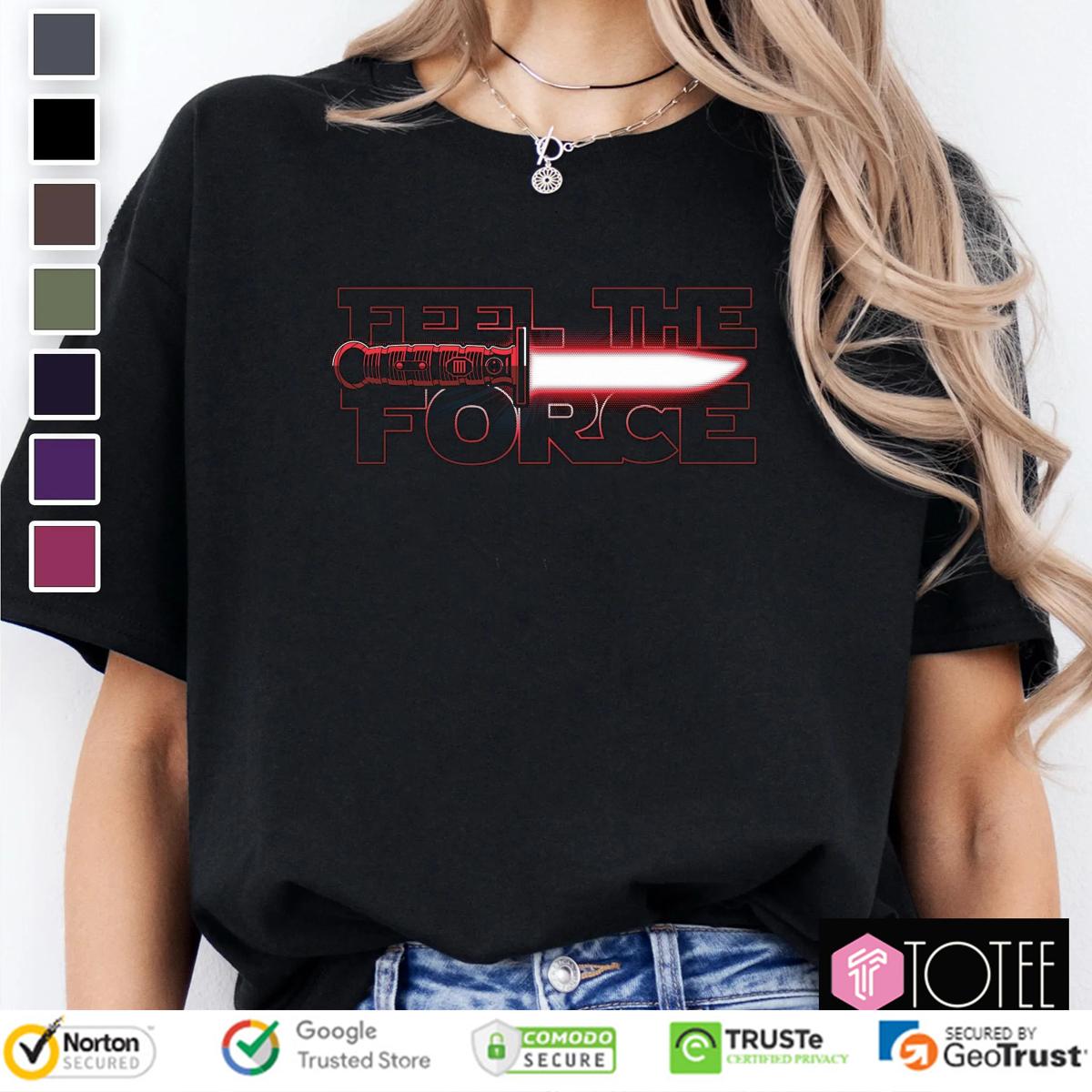 Feel The Force Red Star Wars T-Shirt