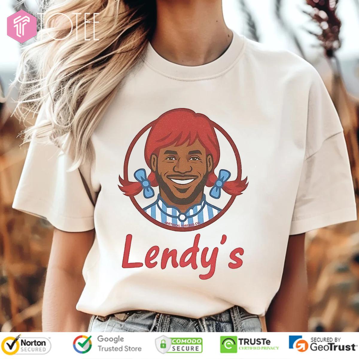 Lendy's LeBron James Parody Wendy's Logo T-Shirt