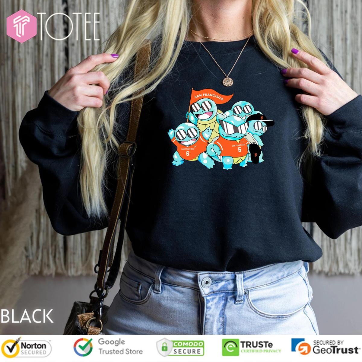 Official San Francisco Giants Pokemon Squirtle Sweatshirt
